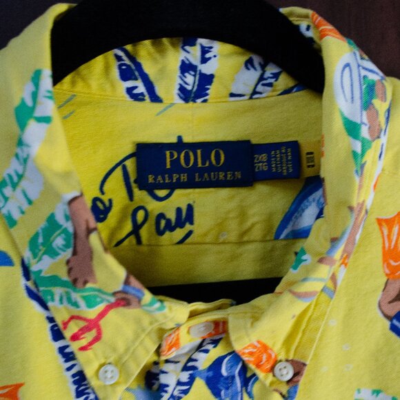 Polo Ralph Lauren Big Shirt Bear Print Button Down 2XB - Picture 2 of 2